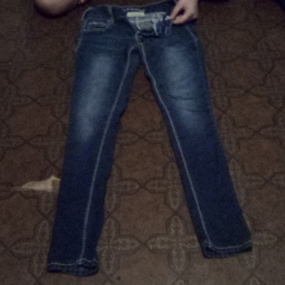 Dark blue jeans